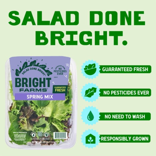 BrightFarms® Spring Mix Lettuce Perspective: left
