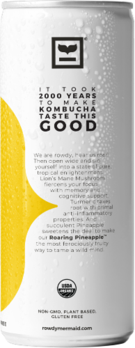 Rowdy Mermaid Lion's Root Organic Kombucha Perspective: left