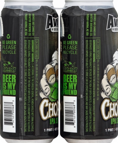 Aviator Brewing Company Chopshop Session IPA Ale Perspective: left