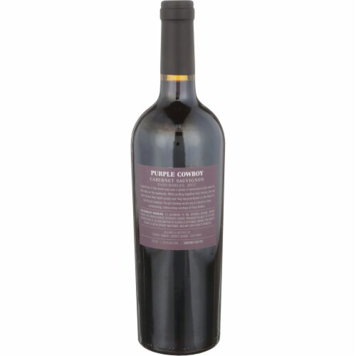 Purple Cowboy Cabernet Sauvignon Paso Robles Red Wine Perspective: left