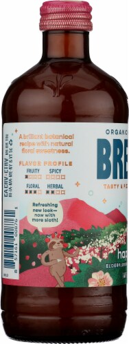 Brew Dr. Kombucha Bottle Happiness™ Probiotic Tea Perspective: left