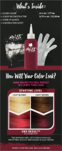 Splat® Midnight Ruby Hair Color Complete Kit Perspective: left