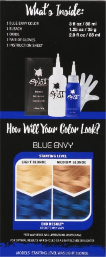 Splat® Rebellious Colors Permanent Hair Color Kit - Blue Envy Perspective: left