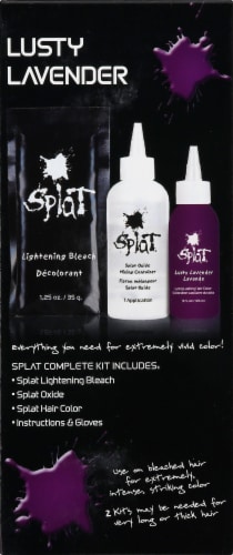Splat Lusty Lavender Complete Hair Color Kit Perspective: left