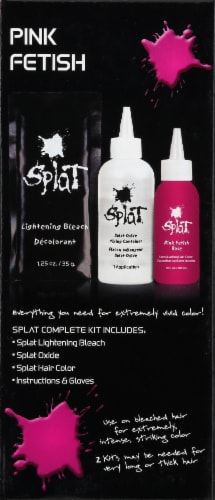 Splat Pink Fetish Complete Hair Color Kit Perspective: left