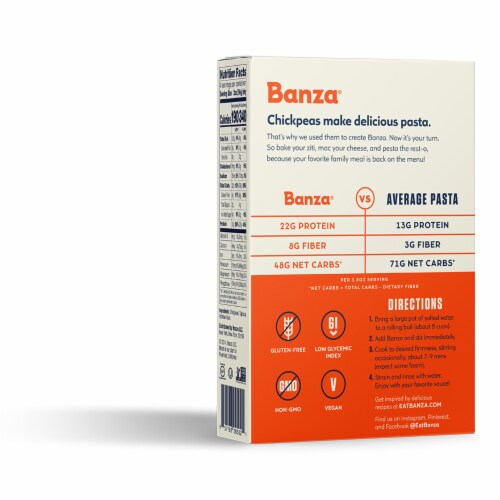 Banza® Chickpea Elbow Pasta Perspective: left