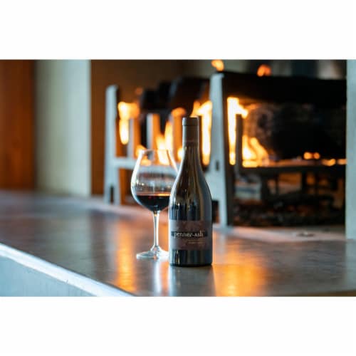 Penner-Ash Wine Cellars Pinot Noir Red Wine Perspective: left