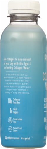 Vital Proteins®  Collagen Lemon Slice Flavored Bottled Water Perspective: left