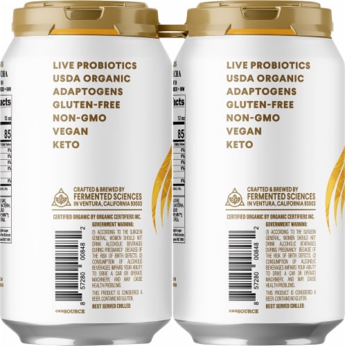 Flying Embers Lemon Lavender and Mint Hard Kombucha Perspective: left