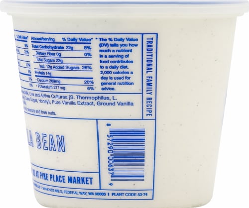 Ellenos Vanilla Bean Real Greek Yogurt Perspective: left