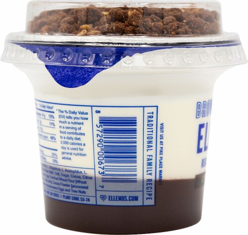 Ellenos® Limited Edition Brownie Batter Greek Yogurt Perspective: left