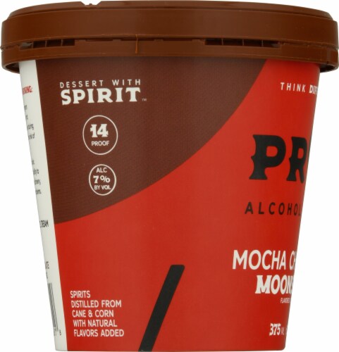 PROOF® Mocha Chocolate Moonshine Alcohol Ice Cream Perspective: left