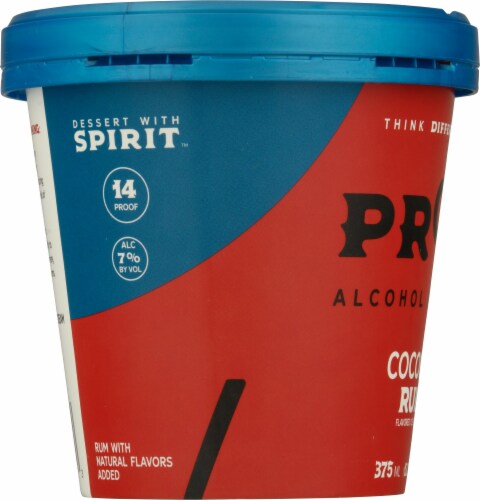 PROOF® Alcohol Ice Cream Coconut Rum Ice Cream Perspective: left