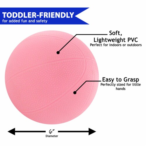 Botabee Pink Toddler Kids Basketball for Little Tikes Hoop 2 Count 12.2 H 6.69 L 6.69 W Foods Co