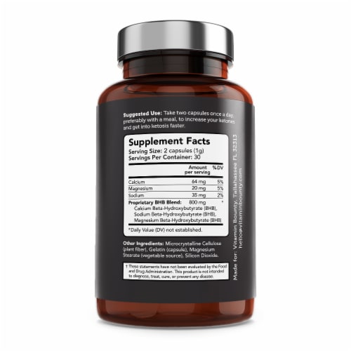 Vitamin Bounty Get Into Keto Exogenous Ketones Capsules Perspective: left