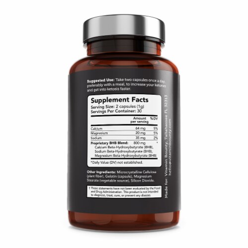 Vitamin Bounty Get Into Keto Exogenous Ketones Capsules Perspective: left