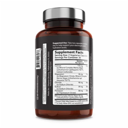 Vitamin Bounty Recover on Keto Electrolyte Capsules Perspective: left