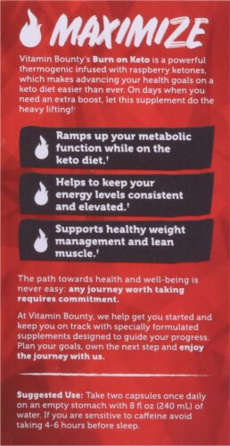 Vitamin Bounty Keto Dietary Supplement Perspective: left