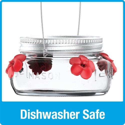 Nature's Way® Mason Jar Hummingbird Feeder Perspective: left