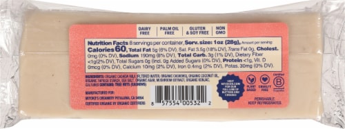 Miyoko's Creamery Classic Plant Milk Mozzarella Cheese - 8 oz Perspective: left