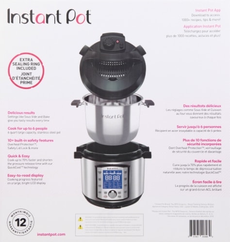 Instant Pot® Duo Evo Plus Pressure Cooker - Silver/Black, 6 qt - Smith's  Food and Drug