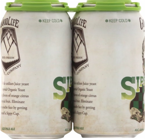 GoodLife Brewing Co. Sippy Cup Hazy Pale Beer Perspective: left