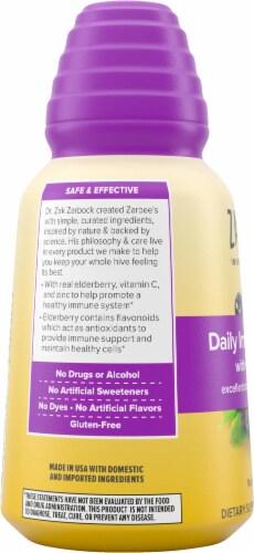 Zarbee's® Daily Immune Support with Elderberry Adult Dietary Supplement Perspective: left