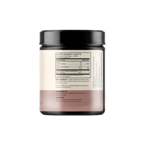Terra Origin Collagen Skin Boost Acai Berry Dietary Supplement Perspective: left