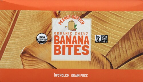 Barnana Organic Gluten Free Chewy Peanut Butter Banana Bites Perspective: left