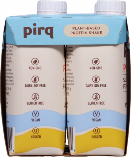 Pirq® Golden Vanilla Plant-Based Protein Shake Perspective: left