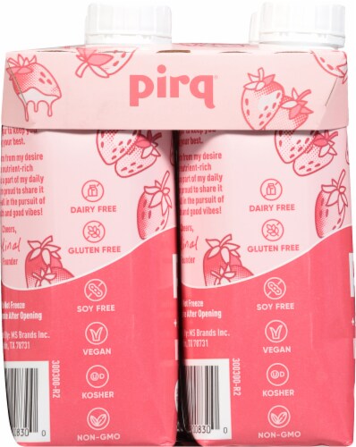 Pirq Strawberry Protein Shake Perspective: left