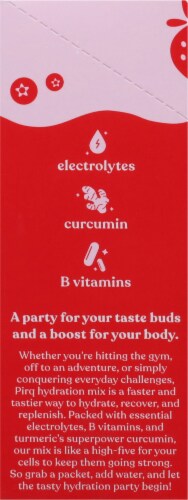Pirq® Fruit Punch Electrolyte and Curcumin Dink Mix Packets Perspective: left