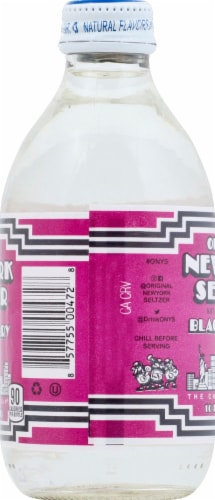Original New York Seltzer Black Cherry Soda Perspective: left
