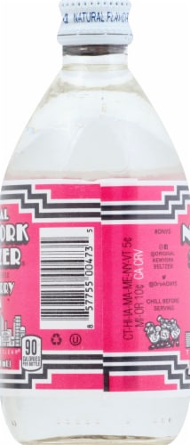 Original New York Seltzer Raspberry Soda Perspective: left
