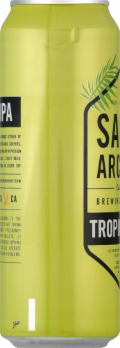 Saint Archer Brewing Company Tropical IPA Beer Perspective: left