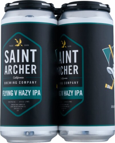 Saint Archer Brewing Company Anaheim Ducks IPA Perspective: left