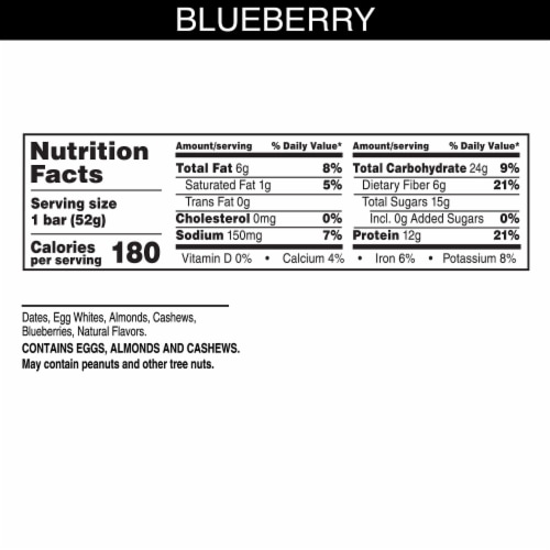 RXBAR Blueberry Protein Bar Perspective: left