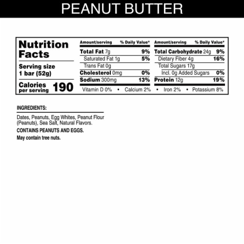 RXBAR Peanut Butter Protein Bars Perspective: left