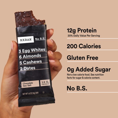 RXBAR® Chocolate Sea Salt Protein Bars Perspective: left