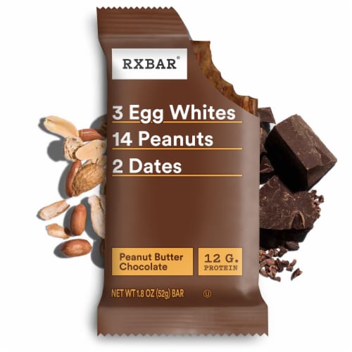 RXBAR Peanut Butter Chocolate Protein Bar Perspective: left