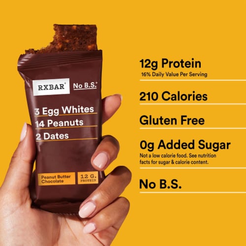 RXBAR® Peanut Butter Chocolate Protein Bars Perspective: left