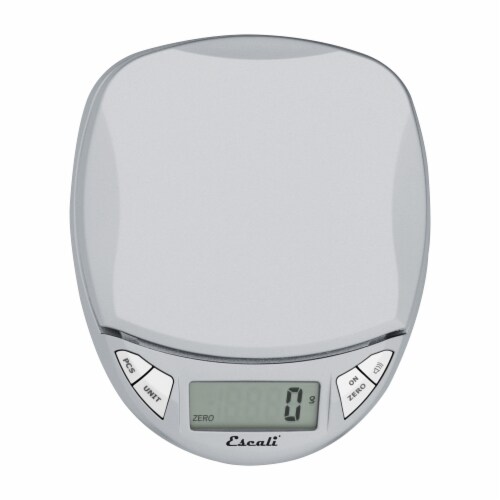 Escali Pico White Pocket- Sized Digital Scale Perspective: left