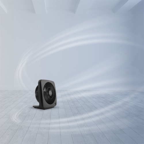 Air Monster Colors 7-Inch Personal Box Fan - Black Perspective: left