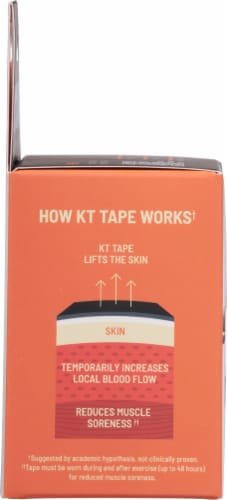KT Tape Pro Sonic Blue Kinesiology Therapeutic Tape Strips Perspective: left