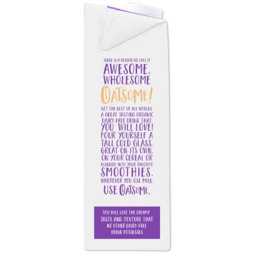 BetterBody Foods Oatsome™ Organic Original Oat Milk Perspective: left