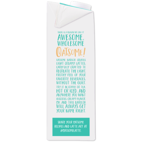 BetterBody Foods Oatsome Organic Barista Oat Drink Perspective: left