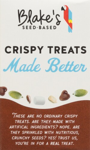 Blake's Chocolate Chip Crispy Treat Bars Perspective: left