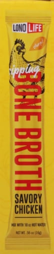 Lonolife Savory Chicken Bone Broth Stick Packs Perspective: left