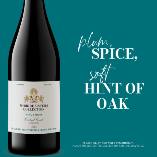 McBride Sisters Collection Pinot Noir California Red Wine Perspective: left