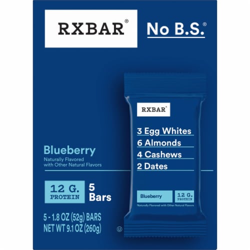 RXBAR Blueberry Protein Bars Perspective: left